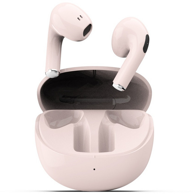 케미 페블 무선 블루투스 이어폰, HIBT-T3, 러블리핑크