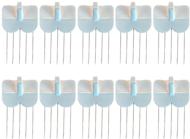 꼬자핀 무타공 액자걸이 벽지핀, 화이트, 10개