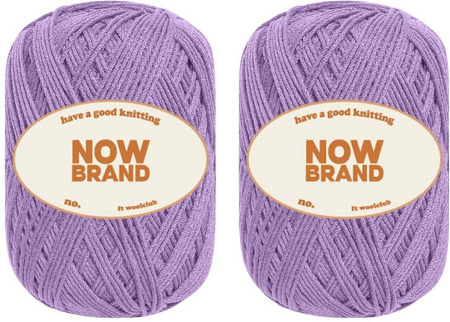 울클럽 NOWBRAND 탄탄 큐프라 뜨개실 70g, 720 라일락, 2개