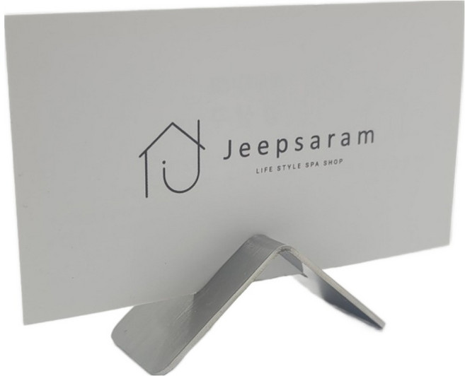 집사람 명함 꽂이 홀더 실버, 1개, 1단