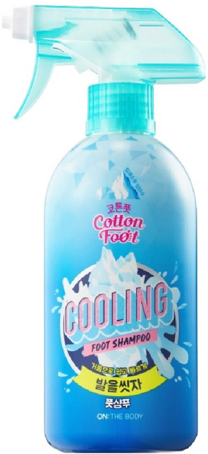 온더바디 코튼풋 발을 씻자 풋샴푸 쿨링, 1개입, 1개, 510ml