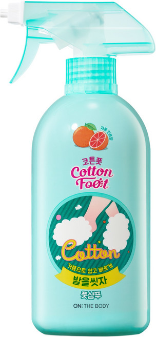 온더바디 코튼풋 발을 씻자 풋샴푸 자몽민트향, 1개입, 1개, 510ml