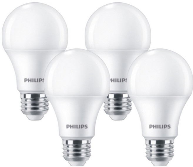 필립스 LED 벌브 10.5W 9290037762, 전구색, 4개