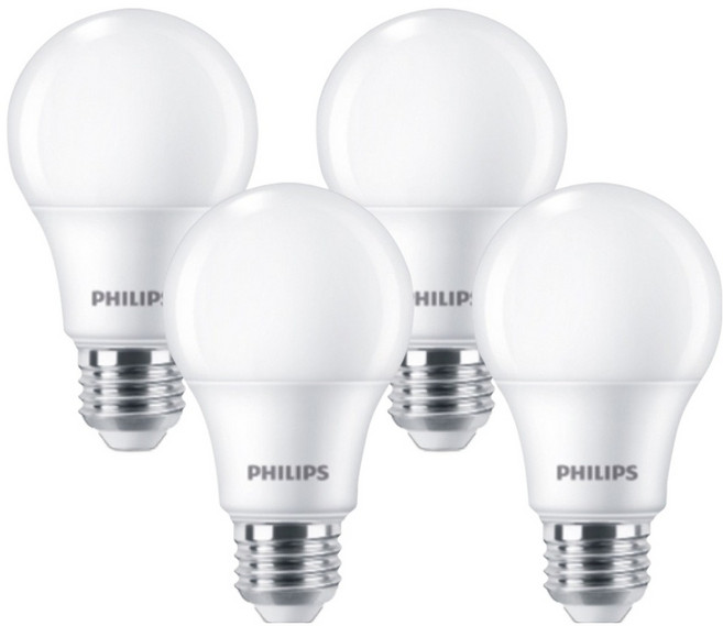 PHILIPS 飛利浦 LED 燈泡 8W 6500K 9290037761, 4個, 晝光色