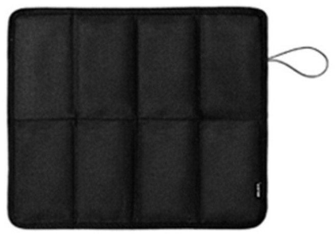 생활더봄 접이식 방수 야외용 휴대용 초경량 메모리폼 방석, 블랙