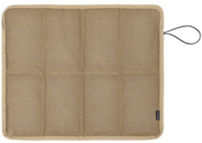생활더봄 접이식 방수 야외용 휴대용 초경량 메모리폼 방석, 베이지