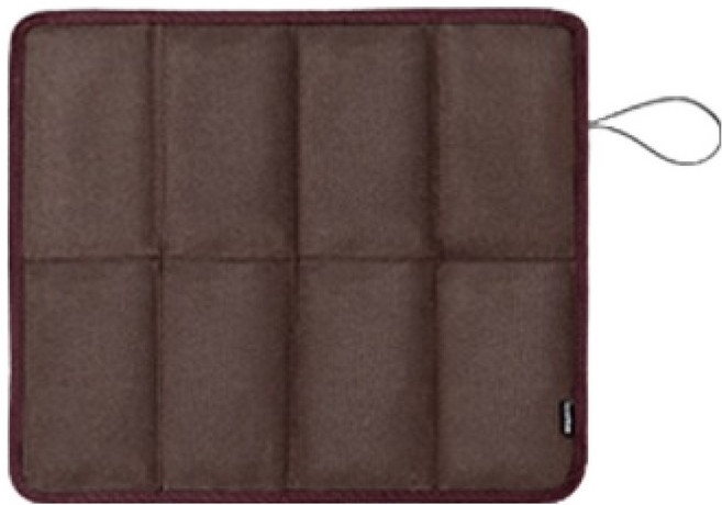 생활더봄 접이식 방수 야외용 휴대용 초경량 메모리폼 방석, 다크브라운