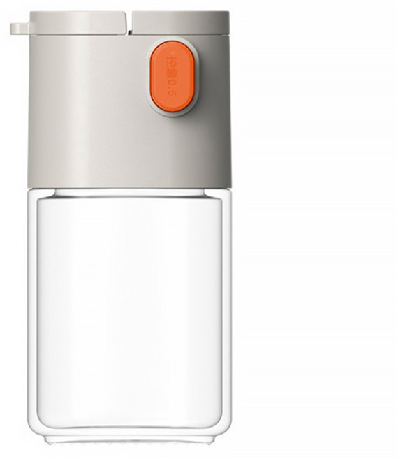 SHCJ 生活采家 二用型定量出鹽調味瓶 灰白色, 1個, 180ml