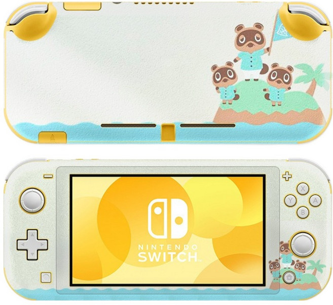 호후 닌텐도 스위치 라이트 커스터마이징 따러브 풀커버 쉴드 필름 스킨 전면 + 후면 세트, 12 동숲섬너굴, 1세트