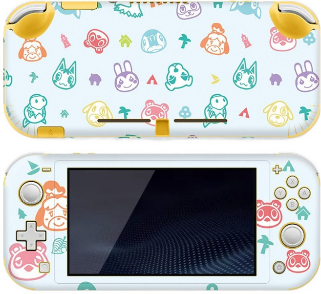 호후 닌텐도 스위치 라이트 커스터마이징 따러브 풀커버 쉴드 필름 스킨 전면 + 후면 세트, 11 동숲프로필 3, 1세트