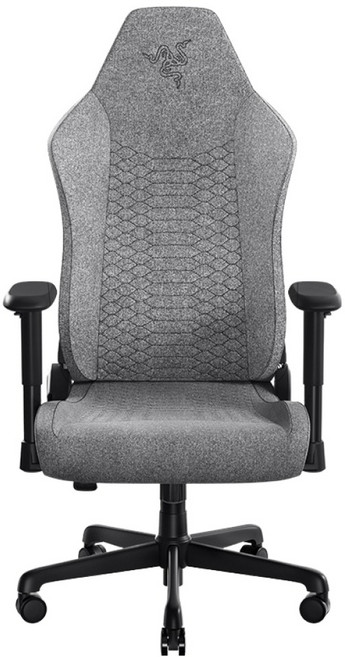 레이저 Iskur V2 X Fabric 게이밍 체어 방문설치, Light Gray