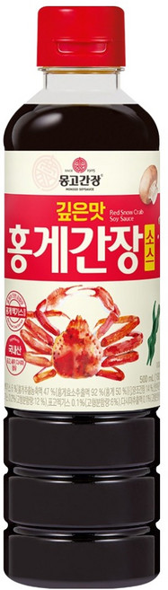 몽고간장 깊은맛 홍게간장 소스, 1개, 500ml