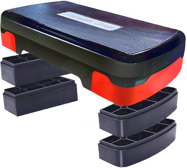 Bridgeport 台灣橋堡 高強度 三段式 階梯踏板 台灣製 68 x 28 x 15cm 紅黑色