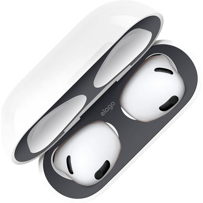 엘라고 철가루 방지 스티커 1P 세트, 에어팟3, 무광 스페이스그레이, 1세트