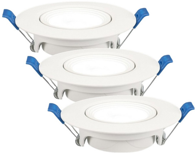 비츠온 LED 다운라이트 회전형 5W 매입등 MR-16, 전구색, 3개