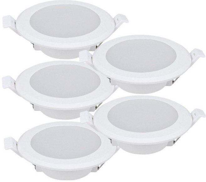 비츠온 LED 다운라이트 슬림 방습형 4인치 매입등 10W 전구색, 5개