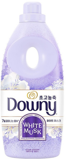 다우니 7일 피어나는 초고농축 섬유유연제 화이트 머스크향 본품, 1L, 1개