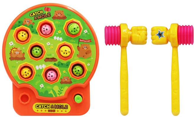 해피아이 두더지 게임 두더지 잡기 보드게임 세트, 혼합색상, 1세트