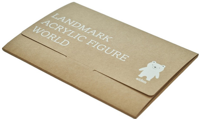 에이든여행지도 랜드마크 아크릴 피규어 세계지도, 1개