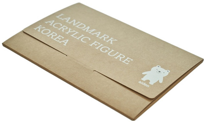 에이든여행지도 랜드마크 아크릴 피규어 우리나라지도, 1개