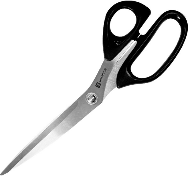 화신 711 다용도 가위 대형, 실버 + 블랙, 1개