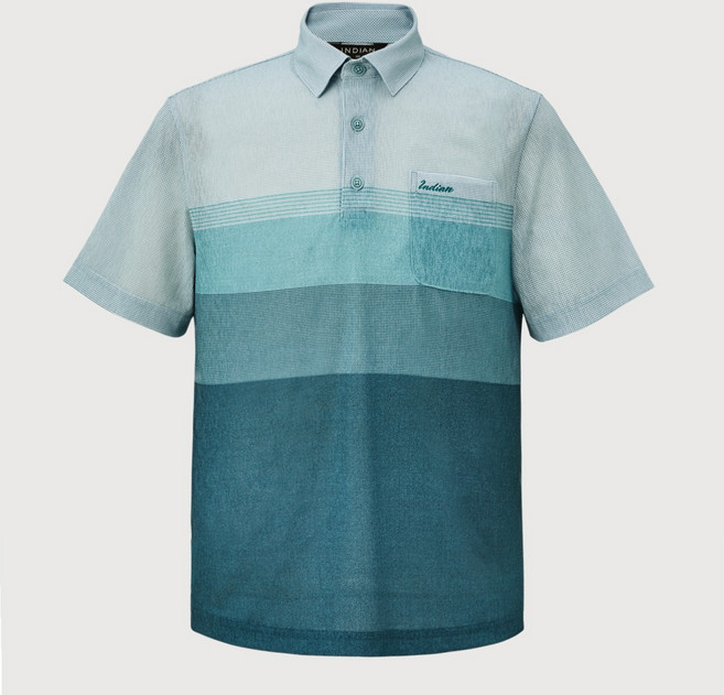 인디안 남성용 그라데이션 프린트 티셔츠 MITAS5M3141