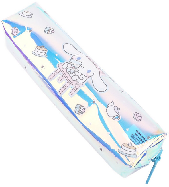 산리오캐릭터 홀로그램 슬림 사각 필통, 시나모롤, 1개