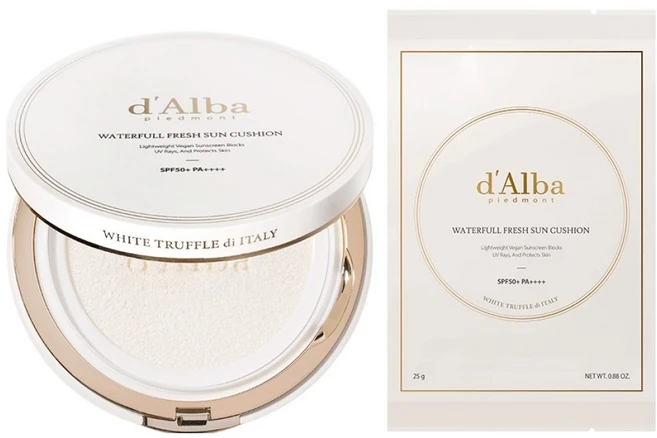 달바 워터풀 프레쉬 선쿠션 + 리필 세트 SPF50+ PA++++, 25g, 1개 - 쿠팡