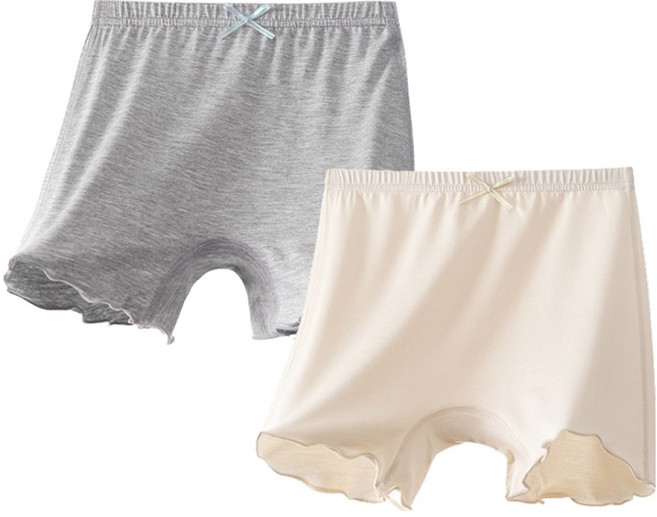 키즈데이 여아용 속바지 모달 60수 프릴 2종 세트