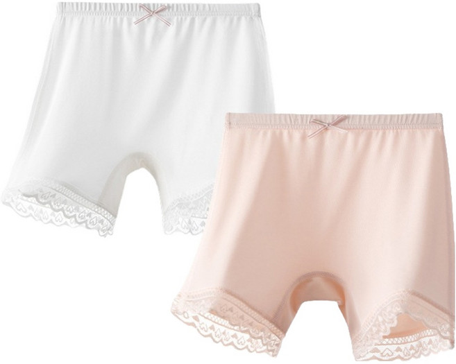 키즈데이 여아용 속바지 모달 60수 레이스 2종 세트