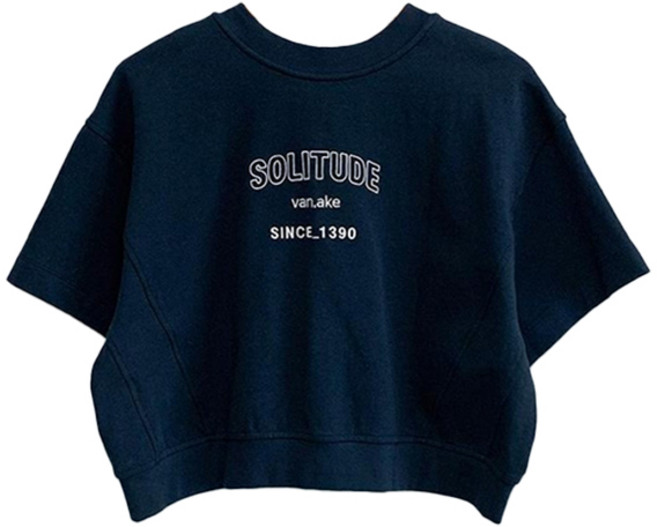 반에이크 여성용 앞 오픈 루즈핏 티셔츠