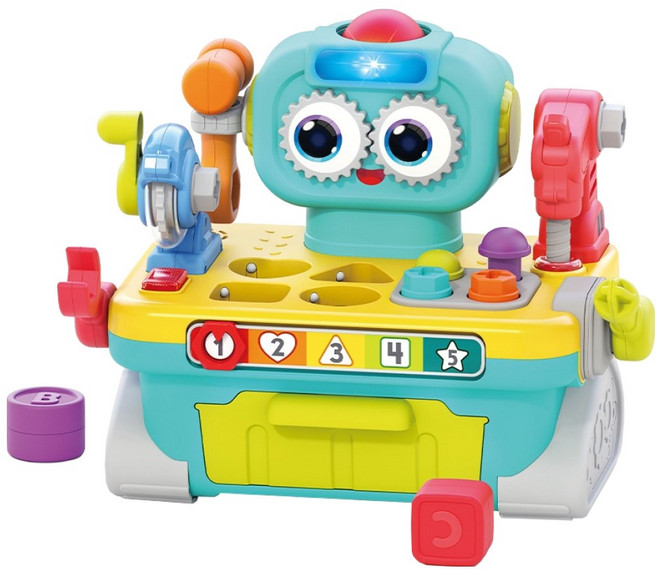 홀라 유아용 홀라 로봇 공구 놀이, 혼합색상, 1개