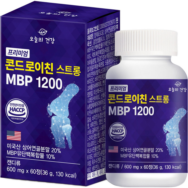 OneuluiGeongang 프리미엄 상어연골 콘드로이친 스트롱 MBP 1200 36g, 1개, 60정