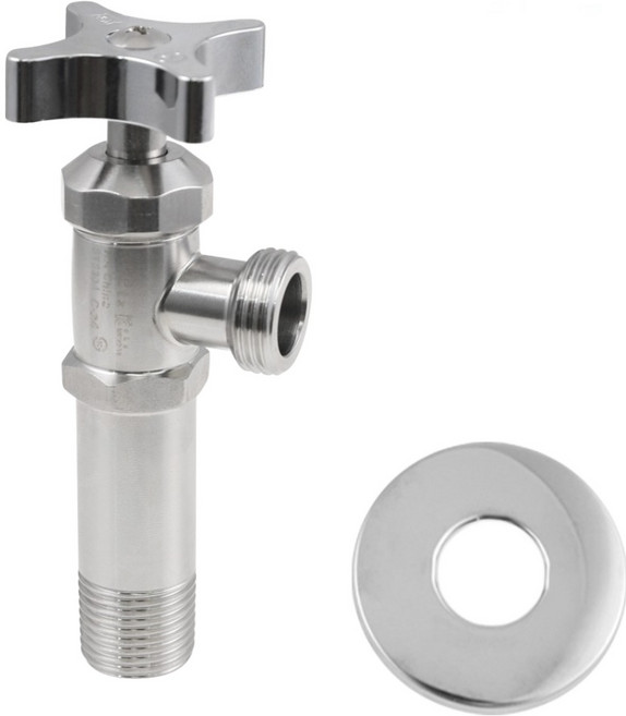 Haatz STS304 스텐 십자 관불이 앵글밸브