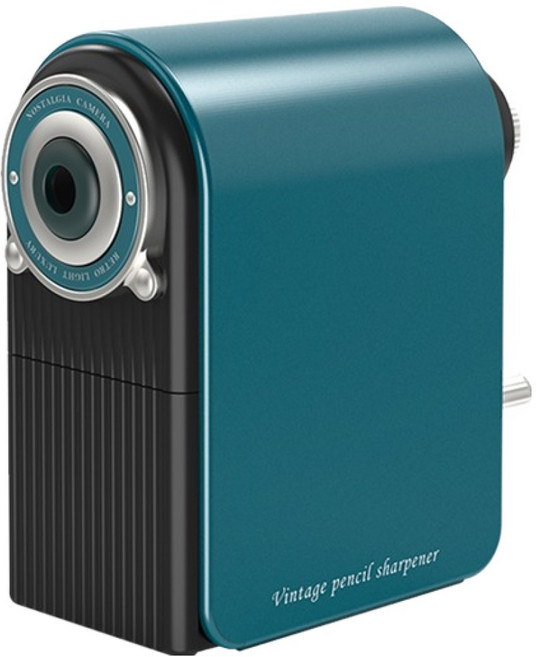 델리 7단 심조절 전문가용 빈티지 미술 연필깎이, 빈티지그린, 1개