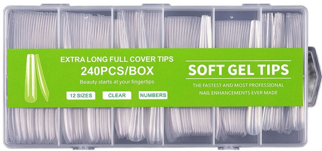 바르나 롱소프트 젤팁 240p 세트, 1개, 5호 투명