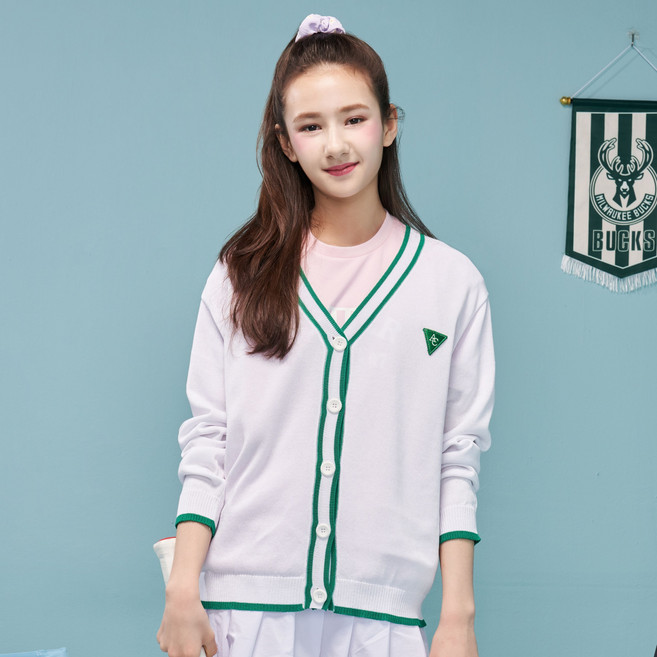 applepink 女童撞色亮點夏季開襟衫 S301