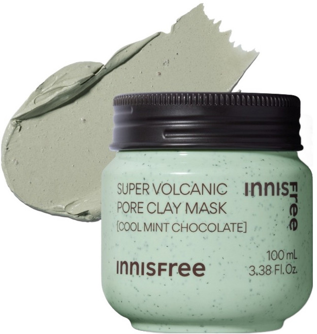 이니스프리 수퍼 화산송이 모공 마스크팩 100ml 쿨 민트 초콜릿, 1개입, 1개