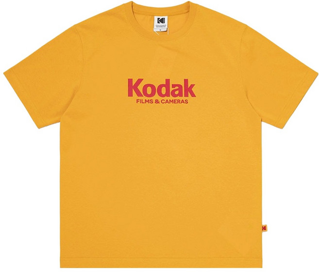 코닥어패럴 남녀공용 에센셜 레터 로고 코튼 반팔 티셔츠