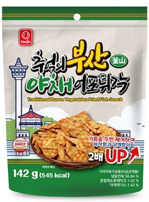 한진식품 추억의 부산 야채어포튀각, 142g, 1개