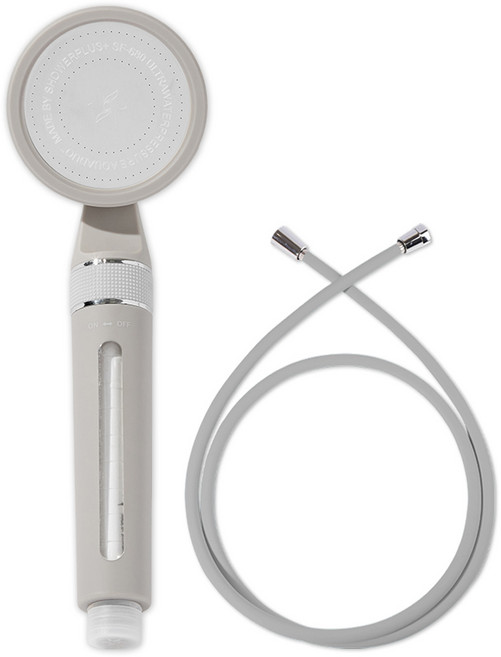 아쿠아듀오 온오프 블라썸 샤워기 + 샤워호스 2m 세트, 1개, GRAY