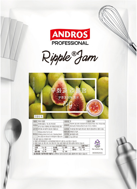 안드로스 무화과 리플잼, 1개, 1kg