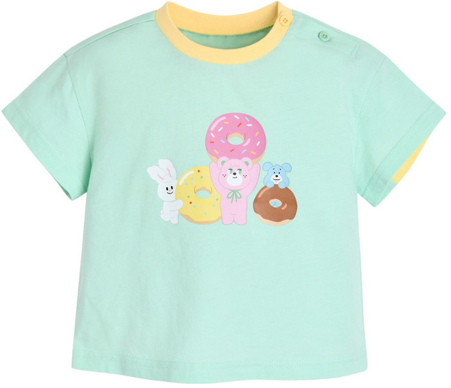 moimoln 幼童 Knotted 短袖T恤 M242TSB95P