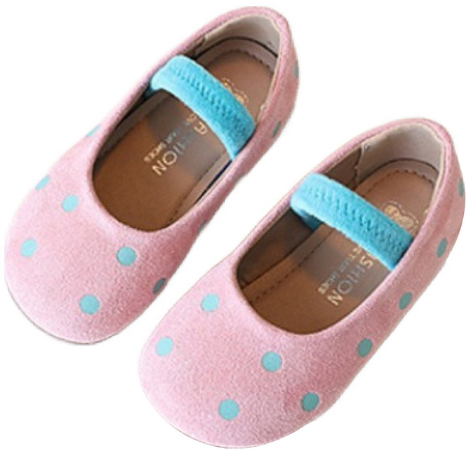 여아용 도트무늬 플랫 구두 KD3221