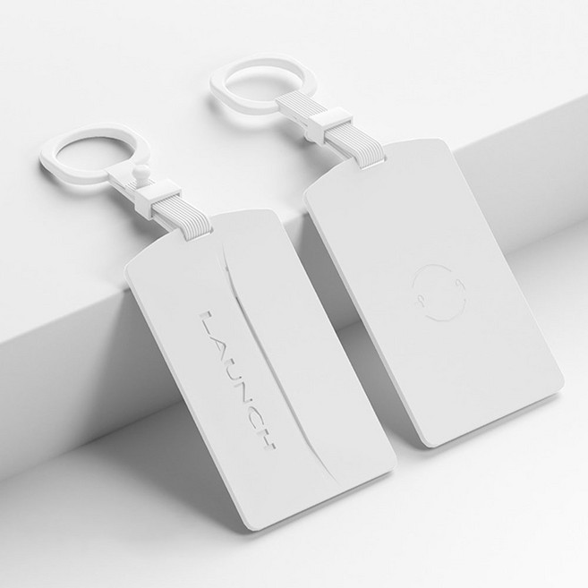 크로니클 테슬라 모델 Y 호환 하이랜드 뉴멀라인 카드키 키케이스, 써클 화이트