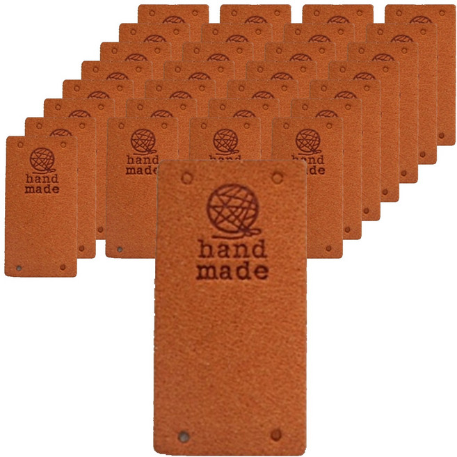 코히모 핸드메이드 라벨 5W0207, 브라운, 30개