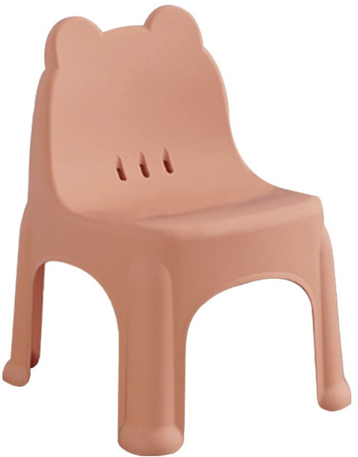 유아용 곰돌이 논슬립 의자, 핑크, 1개