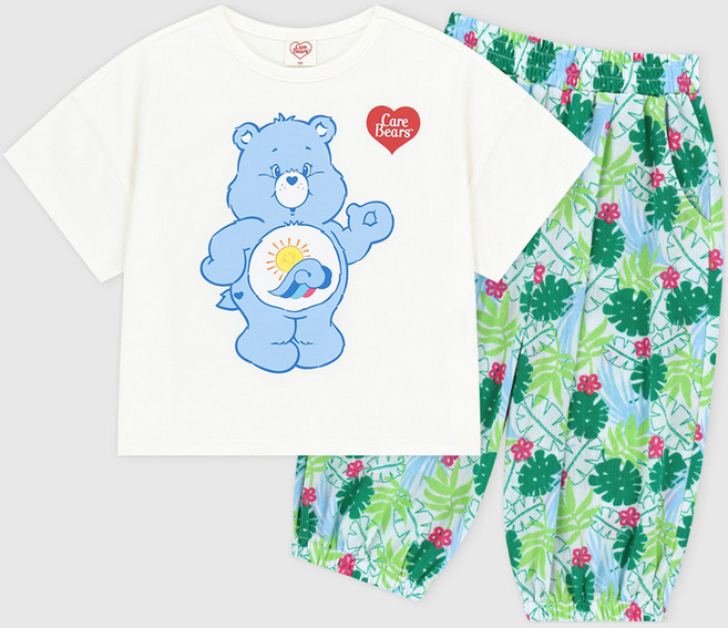 케어베어 아동용 씨프렌드베어 썸머쿨 상하복 세트