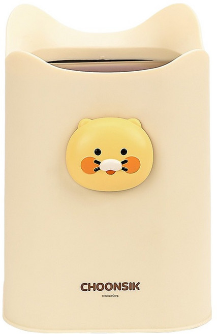 릴팡 춘식이 탁상 입체 스윙 휴지통, 혼합색상