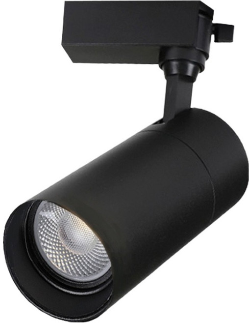 비츠온 LED 일체형 등기구 레일조명 30W, 블랙 + 주광색, 1개